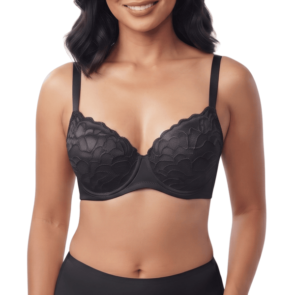 Lady Grace Intimates Elegant Molded Lace Cup Bra with Wire 5498