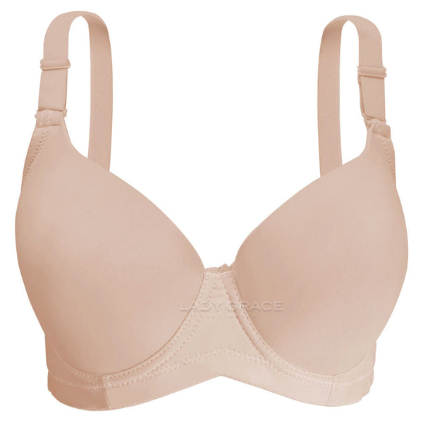 Lovely Plus Size Molded Bra with Wire 5376