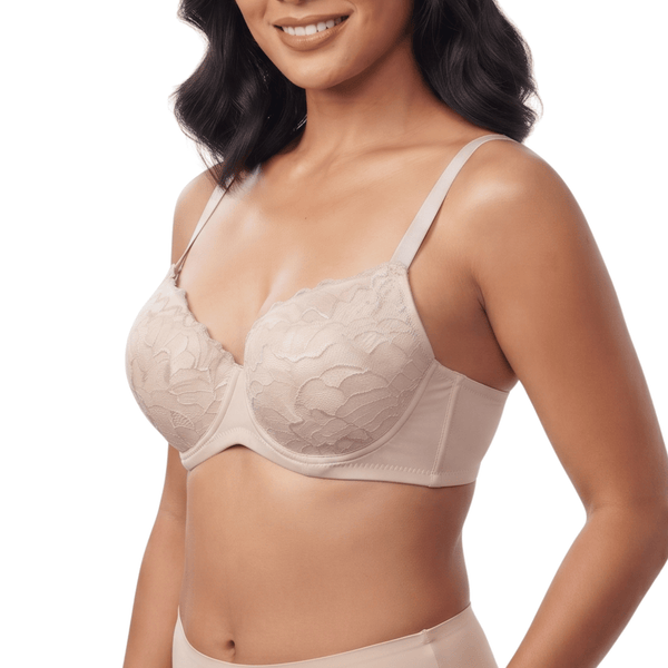 Lady Grace Intimates Elegant Molded Lace Cup Bra with Wire 5498