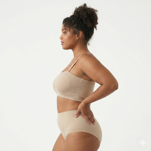 Lady Grace Plus-size Tube Bra with Removable Straps 3125