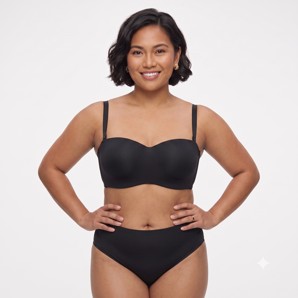 Lady Grace Intimate Plus-size Seamless Bandeau Bra with wire 5935