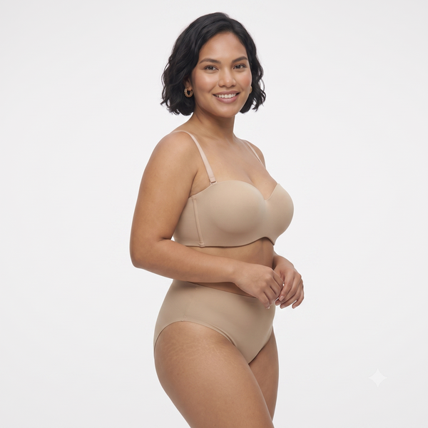 Lady Grace Intimate Plus-size Seamless Bandeau Bra with wire 5935