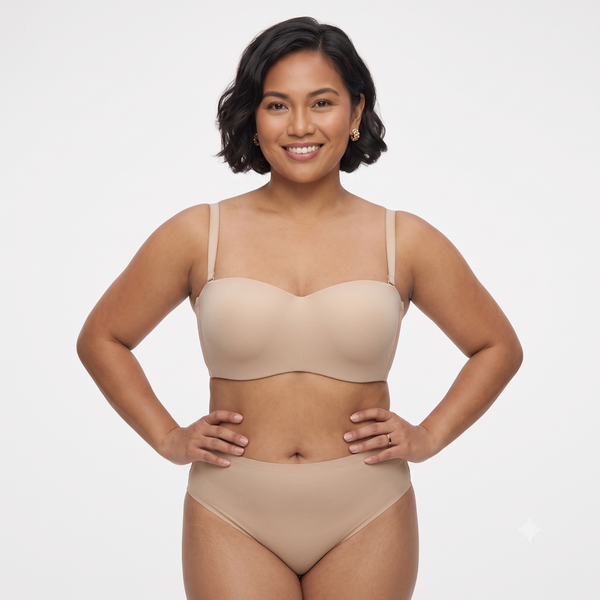 Lady Grace Intimate Plus-size Seamless Bandeau Bra with wire 5935