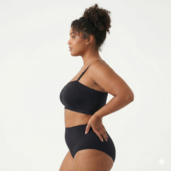 Lady Grace Plus-size Tube Bra with Removable Straps 3125