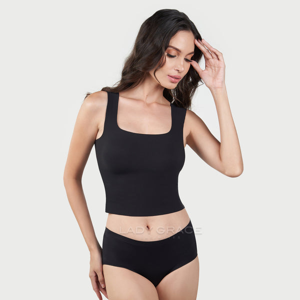 Lady Grace Intimates Seamless Cropped Bra 2506