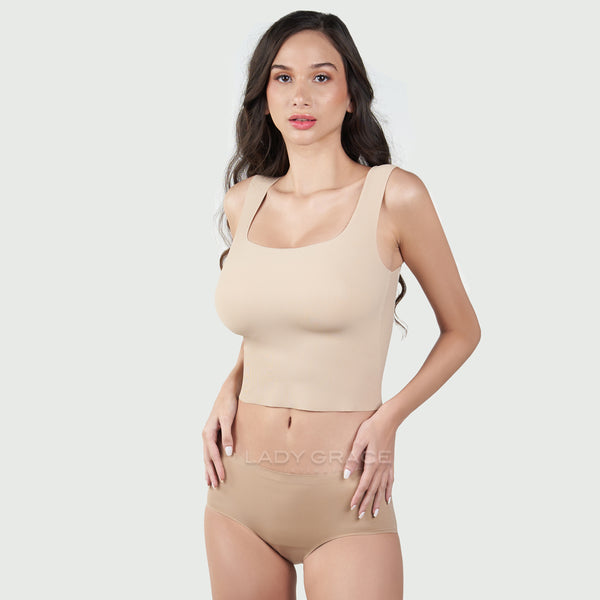 Lady Grace Intimates Seamless Cropped Bra 2506