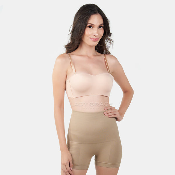 Lady Grace Intimates Seamless Bandeau Bra with Removable Straps 5347