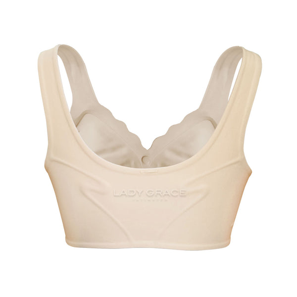 Lady Grace Intimates Seamless Molded Bra with Front Button 5403
