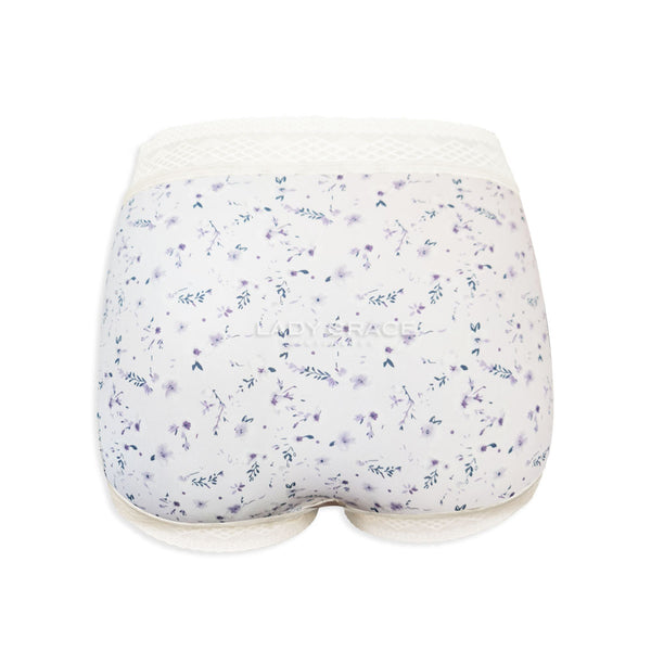 Lady Grace Intimates Plus size Elegant Floral Lace-Trimmed High-Waist Full Panty 60021 App