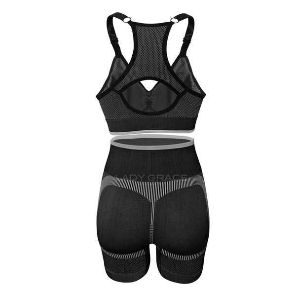 Lady Grace Intimates Racerback Sports Bra with Shorts 5748