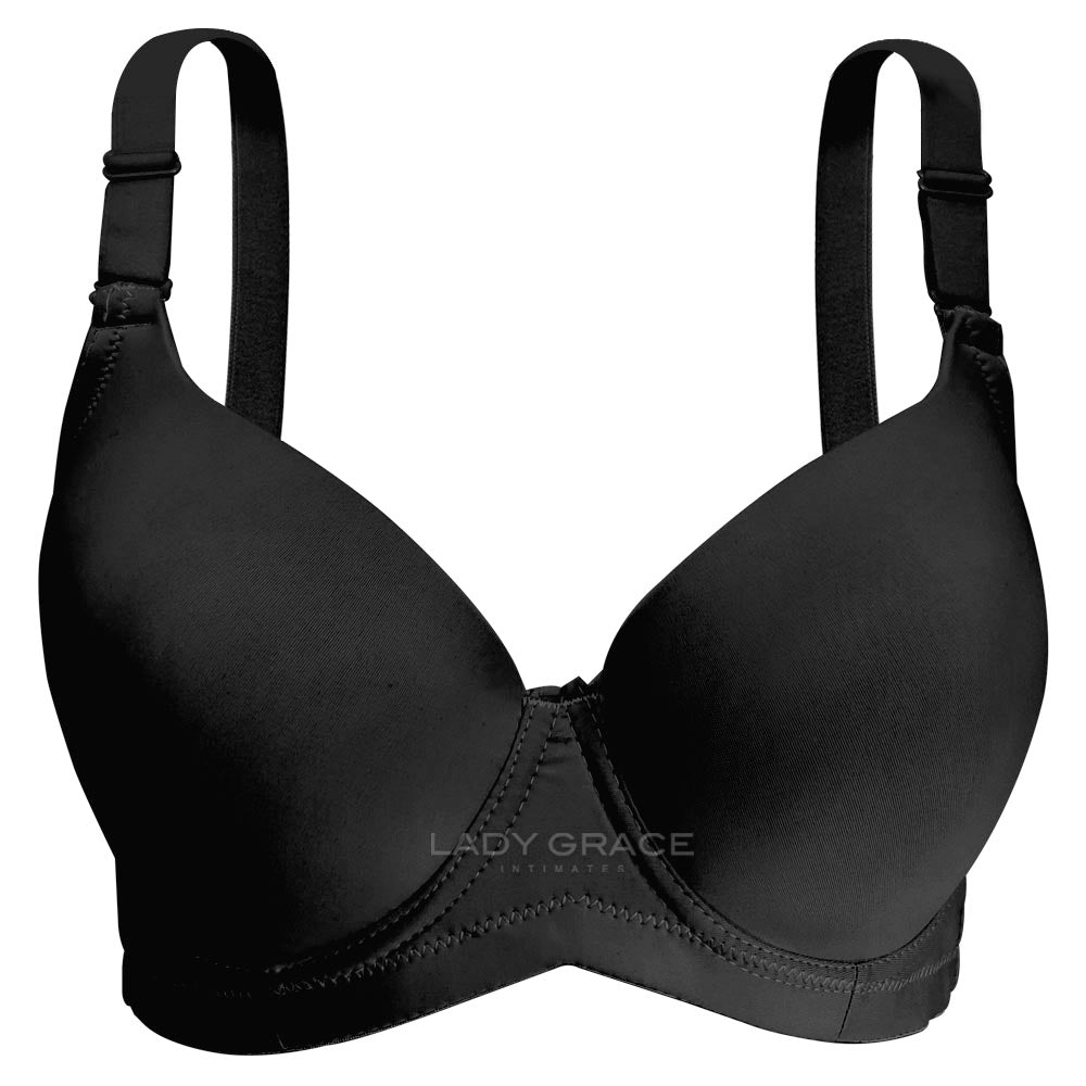 Lovely Plus Size Molded Bra with Wire 5376
