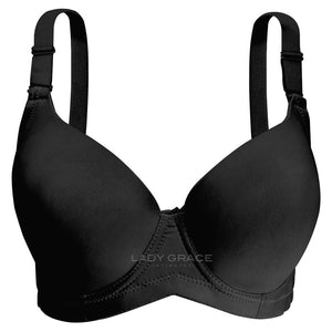 Lovely Plus Size Molded Bra with Wire 5376
