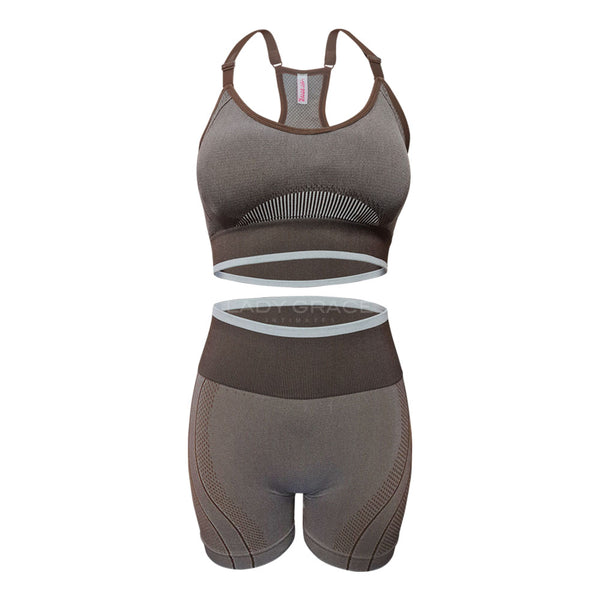 Lady Grace Intimates Racerback Sports Bra with Shorts 5748