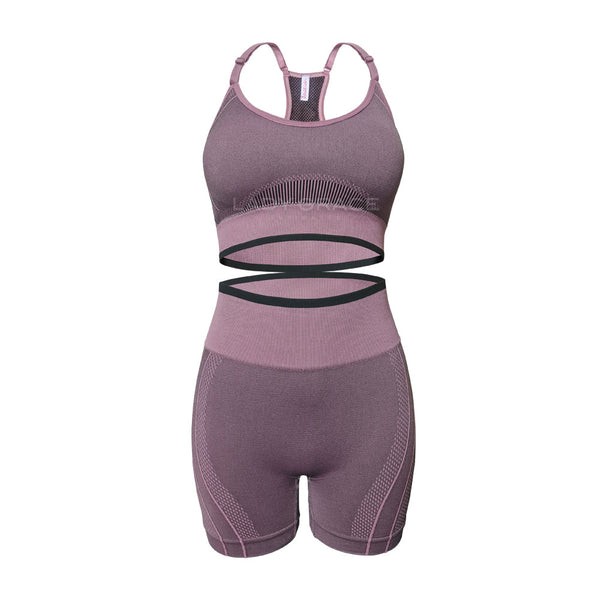 Lady Grace Intimates Racerback Sports Bra with Shorts 5748