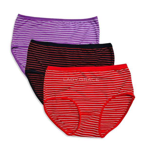 Lady Grace Intimates Stripes Full Panty - 6196