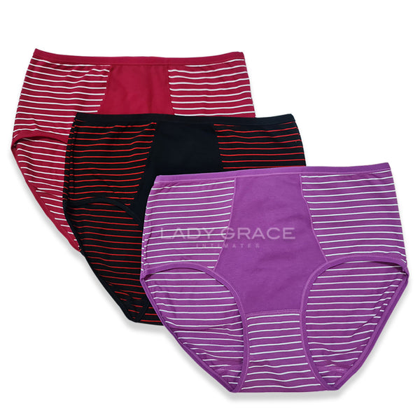 Lady Grace Cotton Stripes Panty - 6197
