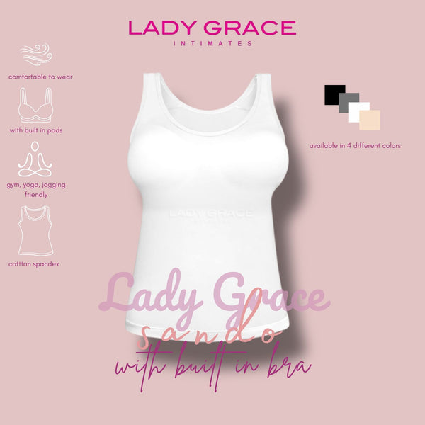 Lady Grace Sando top with built in Pads 4057