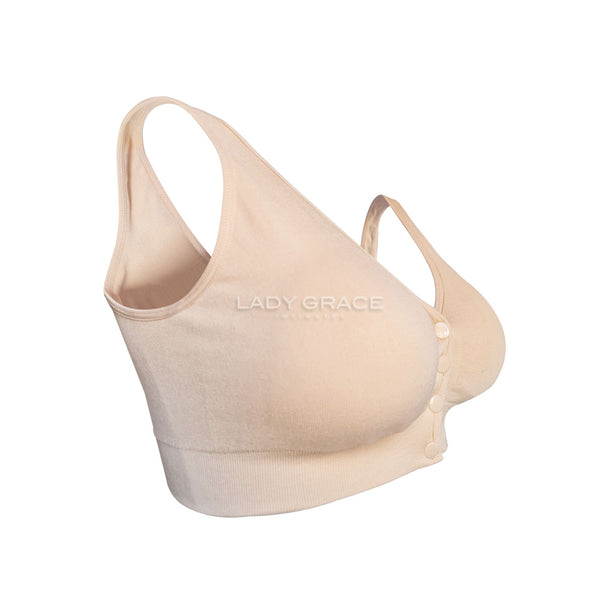 Lady Grace Intimates Front button opening Mastectomy/Nursing Bra 5429