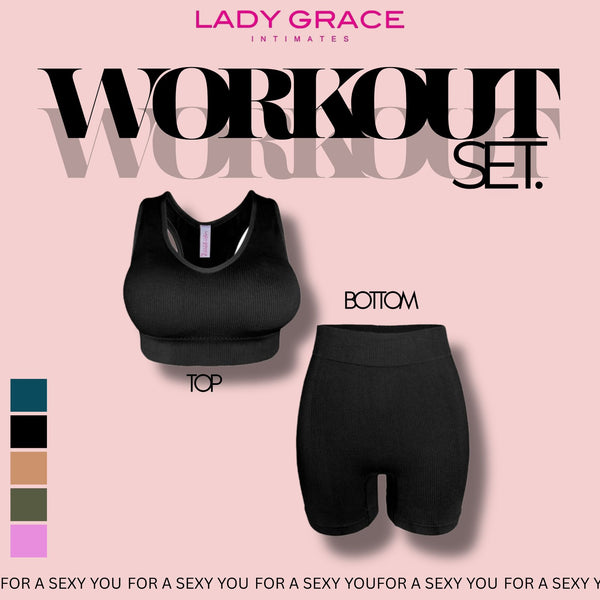 Lady Grace Work out set (Top and Bottom) 5745