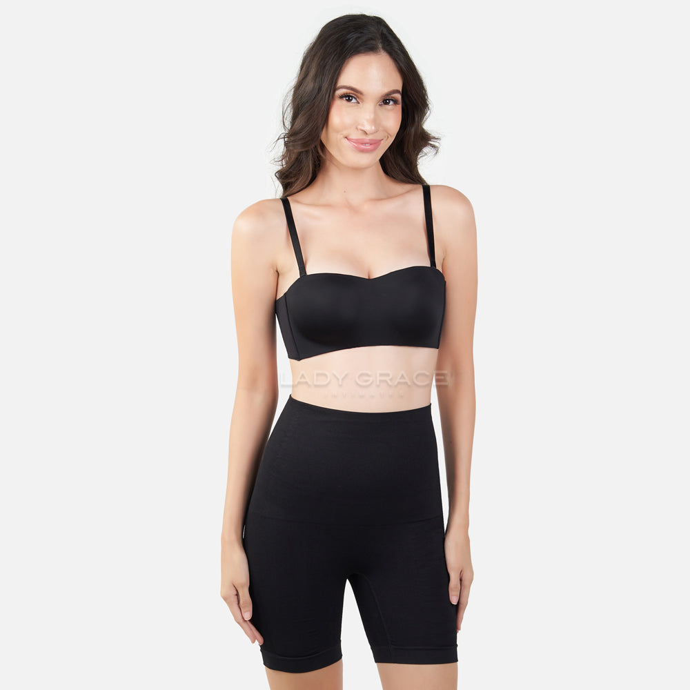 Lady Grace Seamless Bandeau Bra with Removable Straps 5347