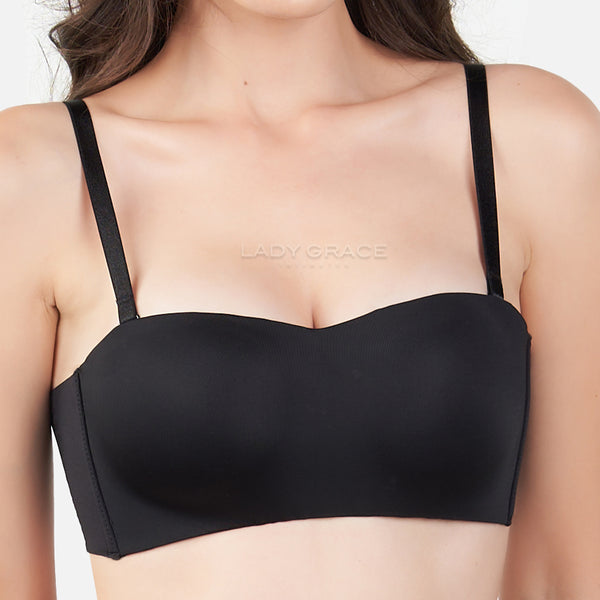 Lady Grace Seamless Bandeau Bra with Removable Straps 5347