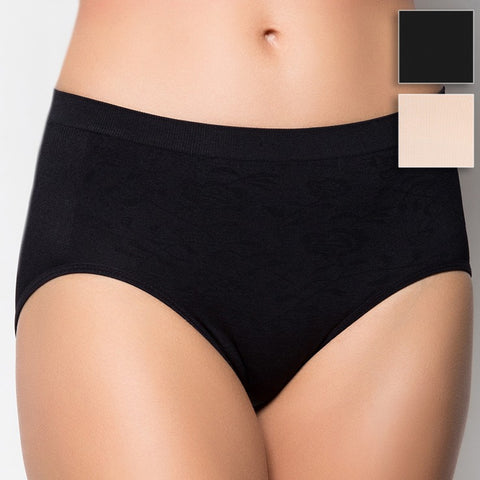 Lady Grace Intimates Seamless Panty with Floral Design - 6529