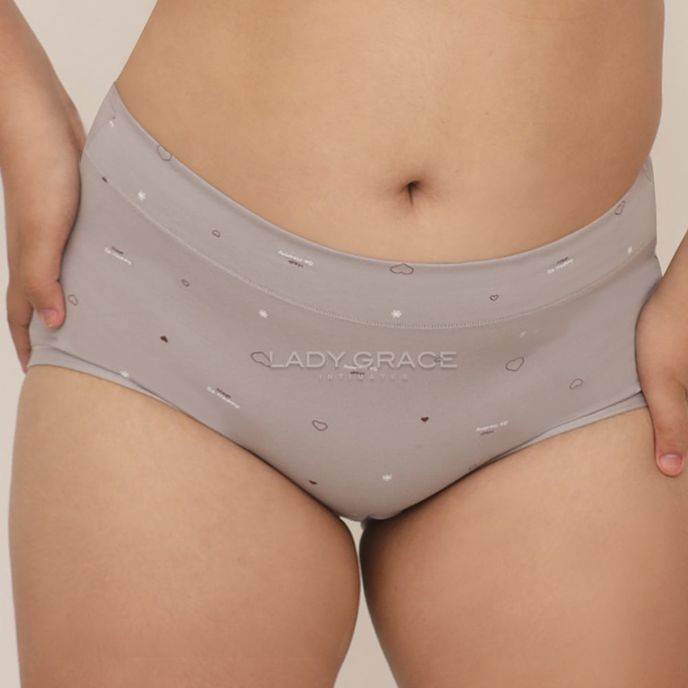 Lady Grace Plus Size Mid Rise Panty 6481