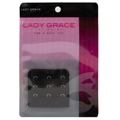 Lady Grace Intimates Bra Extender Triple Metal Eyelet - B107