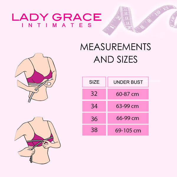 Lady Grace Intimates Molded Bra With Cup Wire - 5144